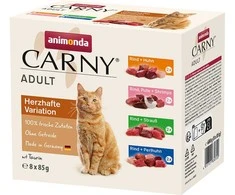 ANIMONDA Carny Adult Mix - šlapias kačių ėdalas - 8 x 85 g