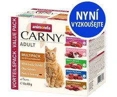 ANIMONDA Carny Adult paukštienos mišinys - šlapias kačių ėdalas - 8x85g