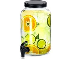 Stiklinis gėrimų dozatorius su čiaupu Vilde 3,2 l