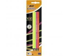 Bic Pieštukai Evolution Fluo HB, 4 vnt. rinkinys, įvairių korpuso spalvų 446199