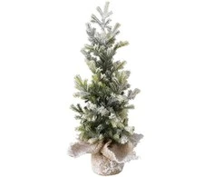 Boltze Home dirbtinė Kalėdų eglutė džiuto vazone TANNE, 40 cm