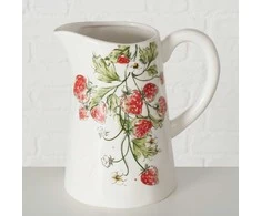 Boltze STRAWBERRY keraminis ąsotis, braškių raštas, 1250 ml