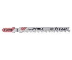 Bosch 3 siaurapj. pjūkleliai T 102 BF, Clean for PMMA