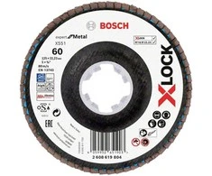 Bosch Accessories 2608619804 X551 FÃ¤cherschleifscheibe Skersmuo 125 Mm Bohrungs-A 22.23 Mm