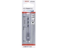 Grąžtas Bosch 1 HSS PointTeQ Hex3.0x72MM3x33x72