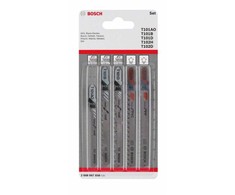 Bosch 5 Siaurapj.pjūkl. kompl. Wood and Plastics