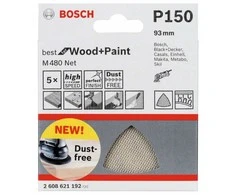 Bosch Šlifavimo tinklelis M 480 93X93mm, G150, 5 vnt.