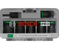 Bosch Šešiabriaunė rakt.galvutė 6 1-daliu kompl 1/2"
