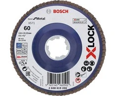 Bosch XLOCK žiedlapiniai diskai D 115 mm; K 60, tiesus