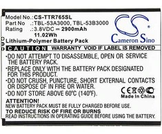 Cameron Sino Akumuliatorius Bateria Typ Tbl-53b3000 Tbl-53a3000 Do Tp-link M7650 / 2900 Mah / Cs-ttr765sl