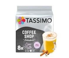 „Tassimo Chai Latte“ kapsulės (suderinamos su „Bosch Tassimo“ kapsuliniais kavos aparatais), 8 vnt.
