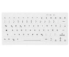 Klaviatūra Cherry HYGIENE MINI ULTRAPLOKŠČIAS UŽRAŠŲ KNYGELĖ/STILIUS AK-C4112F SER MEDICA KB GR