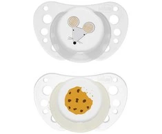 CHICCO 00075035440000 čiulptukas PF COMFORT AIR LUMI silikoninis 16-36m pilkas