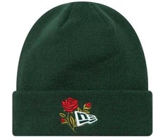Kepurė New Era New Era Rose Icon Cuff Knit Beanie Hat 60580736 žalia OSFM