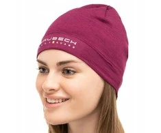 Kepurė Brubeck HM10180 Dvisluoksnė vilnonė skrybėlė unisex EXTREME WOOL plum S/M