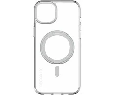 Decoded Iššifruotas perdirbtas plastikinis kilpinis stovas, nugarinis iPhone 15 Plus skaidrus