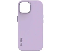 Dėklas Decoded Iššifruotas antimikrobinis silikoninis dangtelis iPhone 15 Plus levandų spalvos