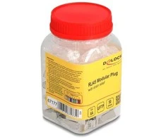 DELOCK RJ45 Modularer Stecker Cat.6A mit Knickschutztülle