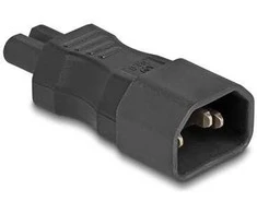 Delock DeLOCK 80469 Lyties keitiklis / Kabelis IEC 60320 C14 IEC 60320 C7 Juodas
