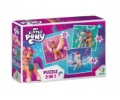 Dodo Dėlionė 3w1 "MY LITTLE PONY" 3 UKŁADANKI W JEDNYM KOLOROWE UKŁADANKI