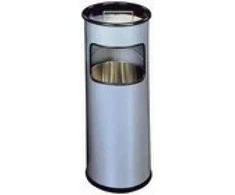Durable 333023 šiukšliadėžė 17 l apvali metalinė sidabrinė