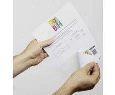 Durable DURABLE VISITOR BADGE Namesschilder mit EURO-Lochung 100Stk