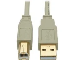 „Eaton Power Quality“ USB 2.0 didelės spartos A/B kabelis/(M/M), smėlio spalvos, 1,83 m