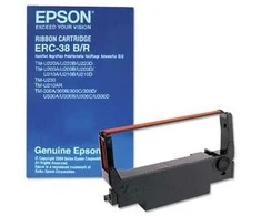 Epson Ribbon C43S015376 / ERC38BR Juodas on Raudona