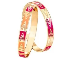 Escada, Summer Limited Edition - Fiesta Carioca, Base Metal Bracelet, Gold, For Women