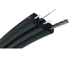 S-NOTKSP, vienmodis, 1J, G.657A1, 0.6kN, 5.2mm lauko plokščias šviesolaidinis kabelis 1F, Fiberhome