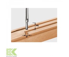 Ištisinio kietlydinio griovelių freza Festool; 10/45 mm
