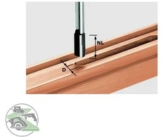 Griovelių freza su galiniais ašmenimis Festool; Ø16 mm; 30/60 mm