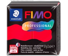 Fimo FIMO Masa modelarska prof 57g raudona