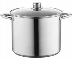 Florina Puodas INOX Aukštas CARO 18 CM 3,2L. Z POKRYWKĄ, IND. (ROSÓŁ, BIGOS, KONFITURY)