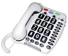 Telefonas stacionarus Ducky Geemarc AmpliPOWER 50 telefon dla osób niedosłyszących (balta)