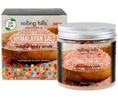 „Rolling Hills“ Himalajų druskos kūno šveitiklis, šalinantis nešvarumus, 250 g