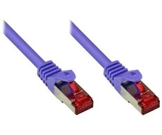 „Good Connections Cat.6“ jungiamasis kabelis S/FTP violetinis 0,5 m