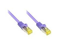 „Good Connections“ jungiamasis kabelis su 7 kat. S/FTP 0,5 m violetiniu dangteliu