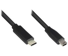 GoodConnections Kabelis USB Alcasa USB-C - miniUSB 0.3 m Juodas (3310-CM003)