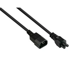 GoodConnections Maitinimo kabelis Alcasa Alcasa P1405-S050 maitinimo kabelis juodas 5m C14 panelis C5 panelis