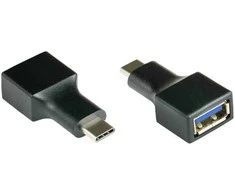 Adapteris USB Alcasa AD301 USB-A - USB-C Juodas (USB-AD301)