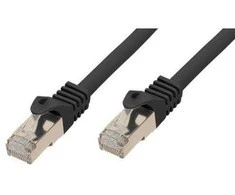 „Good Connections“ RJ45 komutacinis kabelis su Cat.7 neapdorotu kabeliu ir apsauga nuo įspraudimo (RNS®), S / FTP, PiMF, be halogenų, 600MHz, OFC, Juodas, 15m, ® (8070R-150S)
