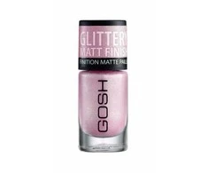 Gosh Glittery Matt Finish Nagų lakas 06 Soft Rožinė, 8 ml