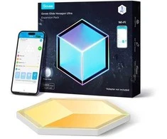 „Govee“ – „Glide Hexagon“ šviesos plokščių itin platus išplėtimo paketas – 2 plokštės, skirtos H606AC81
