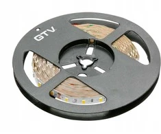GTV Blykstės juostelė 5630, 300 LED šiltai baltos spalvos, 80W, atspari vandeniui 10 mm, ritin
