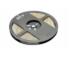 GTV RGB blykstės juosta, 150 LED, 36 W, atspari medienai, 10 mm, ritinys 5 m, 12 V