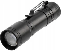 GTV LED žibintuvėlis su 1xAA baterija, 3W, 200lm, 6400K, 250m, IP44, juodas