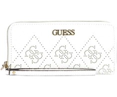 Guess, Amara, Textile Wallet, Logo Detail, SWSG6995460, Baltas, For Women