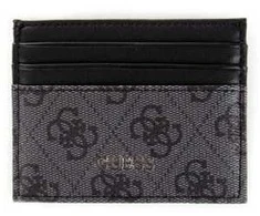 Guess, Vezzola, Leather Card Holder, Juodas, For Men