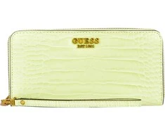 Guess, Laurel, Textile Wallet, SLG Large Zip, SWCA8500460LGL, rusvai gelsvas, For Women